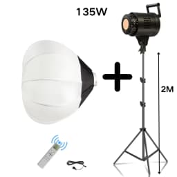 Bowens Video Studio Kit 135W Photography Light Kit LED Lamp Flash Studio New Year Lighting 3000-6000K 3 Color