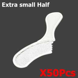 AG 50pcs/100pcs Disposable Dental Bite Impression Trays Kits Teeth Impression Tray with Plastic Rigid Frame and Non-Tear Mesh