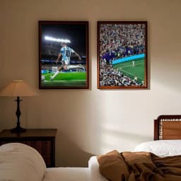 L-Lionel M-Messi Poster Self-adhesive Art Waterproof Paper Sticker Coffee House Bar Room Wall Decor