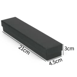1PC Square Rectangle Black Paper Jewelry Box Bracelet Necklace Ring Earring Box Handmde Kraft Wedding Gift Packaging Box Jewelry