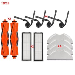 For Xiaomi Robot Vacuum S40 OV81 Dust Bags Side Brush Mop Cloths Roller Brush HEPA Filter Vacuum Cleaner Cleaning Accessories