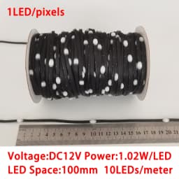 DC12V Seed Pixels Intelligent pixels 3channel RGB lights WS2811 WS2812 LED Pebble Pixel String Light RGB Addressable Full Color