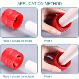 Pipe Deburring Reamer Red Inner-Outer Reamer Tubing Chamfer Tool For PVC Copper Aluminum Tubes Handy Tool or reamer durable use