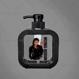 300ML Michael Jackson Transparent Soap Dispensers Refillable Portable Empty Bottle Shower Gel Detergent Dispensing Bottle Gift