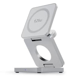 Qi1/Qi2.2 Foldable 3-in-1 Magnetic Wireless Charging Station for iPhone 12~17 Series AirPods iWatch Portable Travel Charger