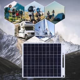 100W 5V Solar Panel Plate Waterproof Solar Panel Portable Dual USB Solar Battery Charger Outdoor Camping Solar Cells Charging