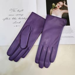 Sheepskin Gloves Women's New Knitted Lining Spring Classic Versatile Multicolor Driving Gloves Leather Autumn