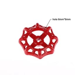 1Pc Cast Iron Inner Hole 5/6/7/8/9mm Cast Iron Valve Handle Gate Valve Ball Valve Hand Wheel Shutoff Value Water Pipe Fitting