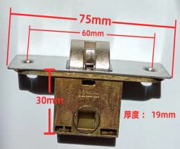 Bathroom Silence Lock Body Single Tongue Lock Hole Pitch 25mm 30mm 35mm 45mm 50mm 60mm 70mm Doorhome Hardware