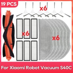 For Xiaomi Robot Vacuum S40C / E101 Parts Accessories Main Side Brush Filter Mop Rag Robot Vacuum Cleaner Consumable