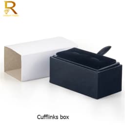 Free Shipping Cufflinks Black Jewelry Storage Manager Case Cuff links Display Box Holder Classic Fashion Gift Box Menswear