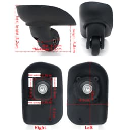Universal Swivel Suitcase Luggage Casters Wheels Repair Replacement for Trolley Case Wheel Suitcase Caster Accessories ST0069