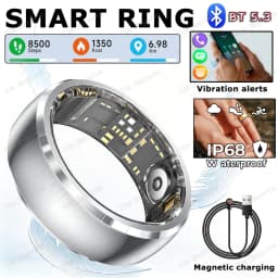 New Incoming Call Vibration Reminder Smart Ring 2026 Gesture Control Messages Alarms Health Monitor Sports Smartring Men Women