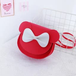 Stylish Mini Crossbody Shoulder Bag, Hard Shell Purse With Cute Mouse Ears And Bow, Suitable For Little Girls, Lovely Princess K