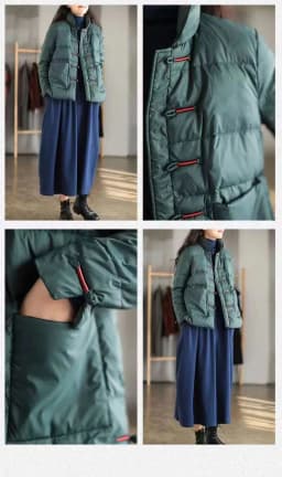 Chinese retro women down cotton jacket Vintage Single-breasted Quilted Coat stand collar Lightweight Parka Windproof outwear