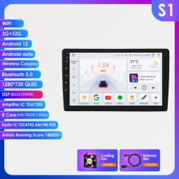 Hizpo 9 inch Multimedia For Citroen C2 C3 2001 2002 2003 - 2010 Android Auto Car Radio Player GPS Navigation Carplay QLED Screen
