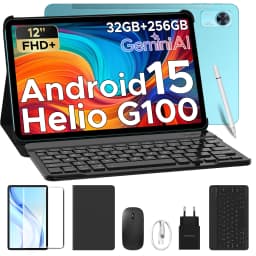DOOGEE Tab E3+ Tablet 32GB 256GB 12" 2K Display Android 15 Helio G100 8800mAh Battery Gemini AI Smart Pad TabletPC