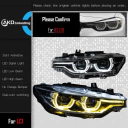AKD Car Lights for BMW F30 LED Headlight Projector Lens 2012-2019 F31 F35 3 Series 320i 325i DRL AngelEye Automotive Accessories