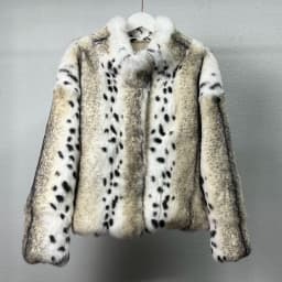Women's Genuine Rabbit Fur Coat Stand Collar Luxury Winter Fur Outerwear