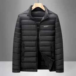 Men's winter jacket Simple stand collar Cotton coat New thick warm parkas