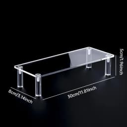 1-5 Tier Acrylic Display Stand Perfume Doll Clay Figurine Blind Box Storage Rack Transparent Ladder Makeup Organization W-2