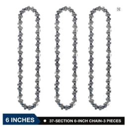 6 Inch Chainsaw Chain 1/4" Pitch .043" Gauge 37 Drive Links Pole Saw Chain Mini Electric Steel Chainsaw Chains Replacement