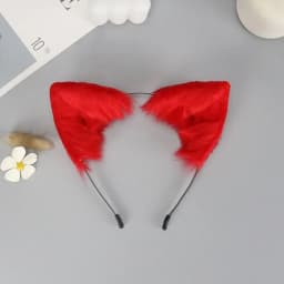 Animal Cute Plush Fox Cat Ears Gothic Headband Lolita Ears Headwear Furry Artificial Cosplay Christmas Hair Accessories