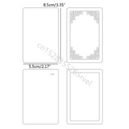 11 Typs Retro Geometric Shape Quicksand Mold Empty Plates Clear Acrylic Blank Plate DIY Quicksand Blank Card Brick