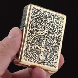 Zorro 912  912s Vintage Armored Kerosine Lighter, Waterproof Windproof Luxury Brass Constantinople Style Gift for Men