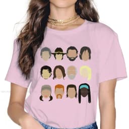 Characters 4XL TShirt The Walking Dead Rick Glenn Daryl Horror Style Streetwear Comfortable T Shirt Women Tee Unique