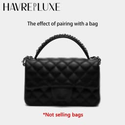 Genuine Cowhide Top Handle Strap Replacement Handbag Short Handle For Classic Flap CF Bag DIY Modification Accessories