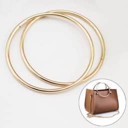 1Pc Round Metal Bag Handles Replacement DIY Handbags Bags Purse Handmade Bag Accessories Round D-ring Hanging Buckle Hardware