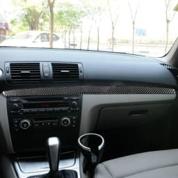 For BMW E81 E82 E87 E88 1 Series Interior Accessories 2008-2013 Gear Shift Knob Dashboard AC Outlet Carbon Fiber Cover Stickers