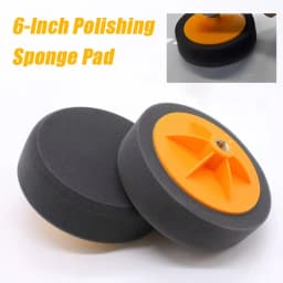 6-Inch Car Polishing Sponge Pad with M14 Thread - Durable Plastic for Buffer Polisher Polishing