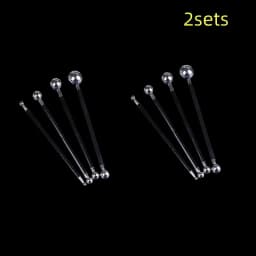 Pottery Dots Sculpture Tool Stainless Steel Polymer Clay Shape Pen Metal Ball Clay Carving DIY Ceramics Decorating Tools