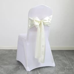 Wedding Decoration Chair Satin Sash Bow Tie Self-Tie 10 Pieces Per Lot Plain Solid Colour Birthday Party Festival Hotel Holiday
