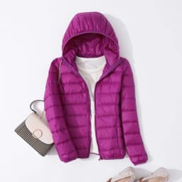 Winter Women 90% Ultra Light Down Jacket White Duck Down Hooded Jacket Long Sleeve Warm Coat Parka Female Solid Portable Outwear