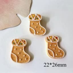 10Pcs/set NEW Christmas Series Resin Flat Back Scrapbooking DIY Baby Headwear Home Decoration Bow Ornament Accessories