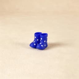 1:12 Miniature Realistic Silicone Rain Boots Suitable for Mini House Decoration