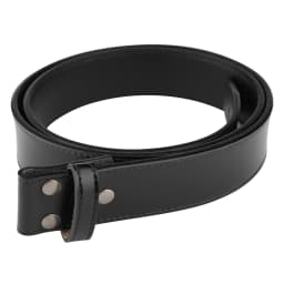 No Buckle Leather Belt Press Button Width 3.8cm DIY Decorative Accessories