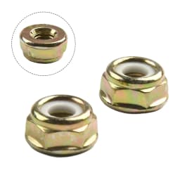 Lawn Mower Accessory Nut Left Hand Thread M10×1.25 Metal 2 Pcs For Lawn Trimmer Brand New Excellent Service Life