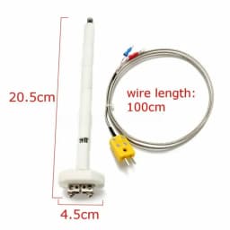 Universal K-Type Thermocouple Block Ceramic Kiln Probe 2372/1300 Degree F/C 11G High Tool Temperature Controller New