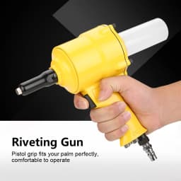 KP-705P Pneumatic Riveter Pistol Grip Rivet Gun Air Powered Riveting Tool 2.4/3.2/4.0/4.8mm Rivet Gun Riveting Tool Riveting Gun
