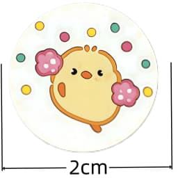 500Pcs Mellow Yellow Chick Sticker Roll, Adorable Expressions & Cute Patterns Seal Decals for Decor, DIY & Gifts