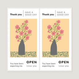 50PCS 5x10cm Rectangle Self-adhesive Thank You Sticker For Small Business Gift Box Seal Label Greeting Package Wholesale Supply