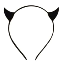 Unique Role Play Devil Hair Hoop Glitter Horn Headdress Halloween Headband