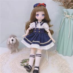 1/6 Kawaii Doll 30cm Cute Blyth Doll Joint Body Fashion BJD Dolls Toys with Dress Shoes Wig Make Up Gifts for Girl pullip