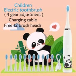 Kids Sonic Electric Toothbrush Rechargeable Smart Timer Colorful Cartoon Teeth Whitening Portable USB Charging Tooth Brush