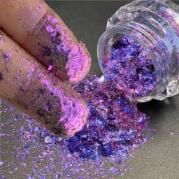 12 Colors Chameleon Glitter Flakes Irregular Untra-Thin Chameleon Yuki Glitter Sequins Mirror Effect Manicure Chameleon Sequins