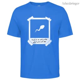 Mens Cotton This Is A Very Old Picture Of Me Graphic Funny T Shirt Street Casual Style Tee for Men and Women
